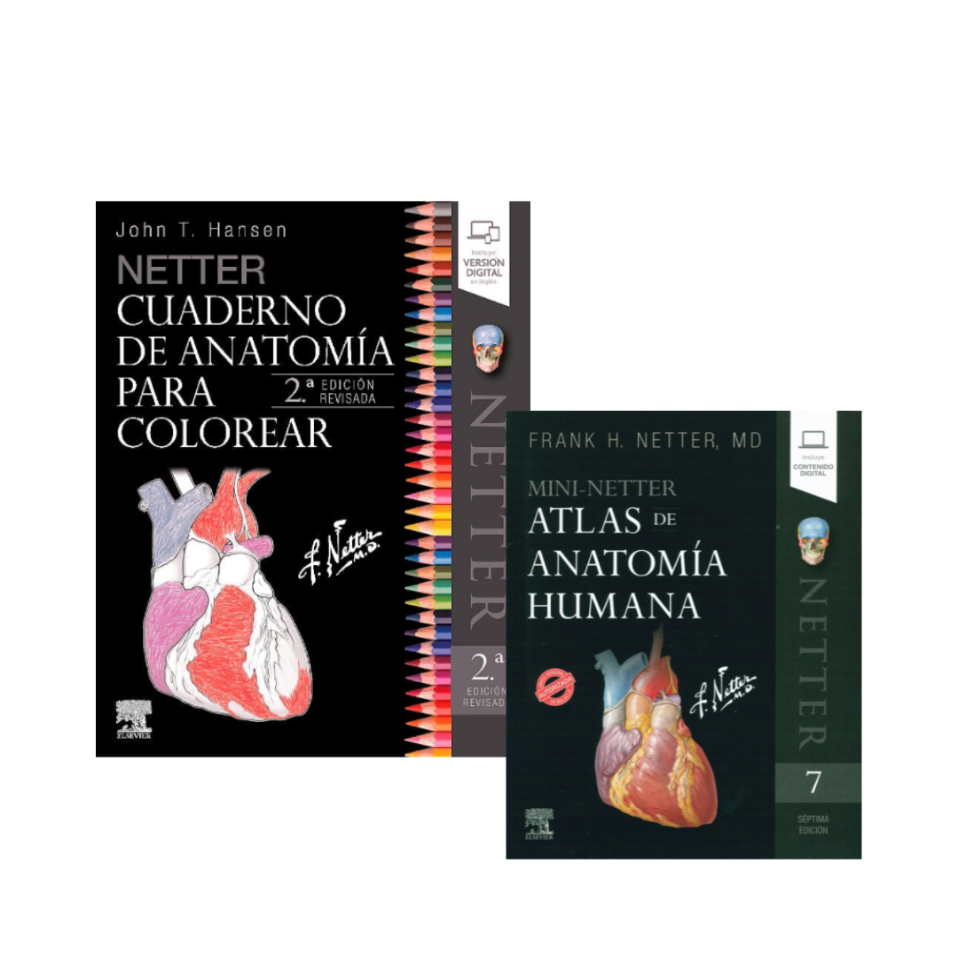 Pack Netter Anatomia De Colorear 2Ed + Mini Netter Atlas