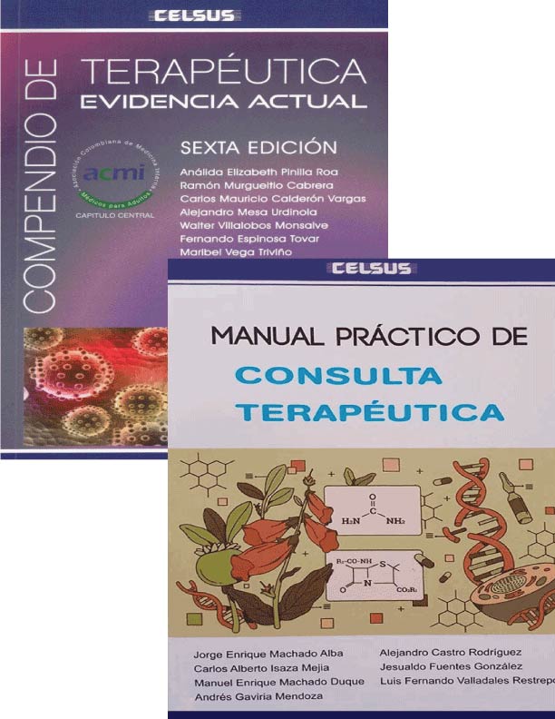 Pack Compendio De Terapéutica . Evidencia Actual - Manual Práctico De Consulta Terapéutica