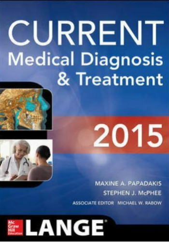 Current Medical Diagnosis And Treatment 2015.