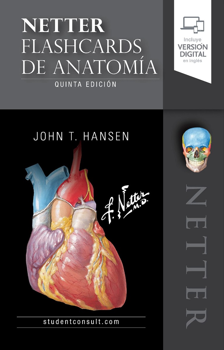 Fichas De Autoevaluación Netter Flashcards De Anatomía . (Incluye Versión Digital En Inglés)